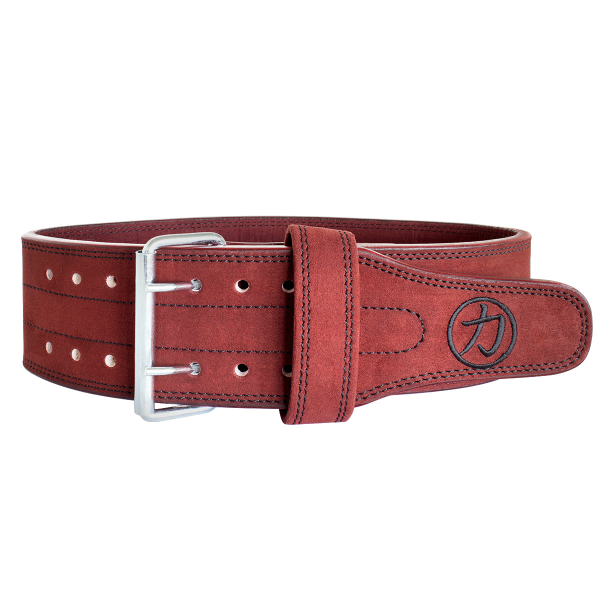 10mm Double Prong Buckle Belt - Wine Red - IPF Approved