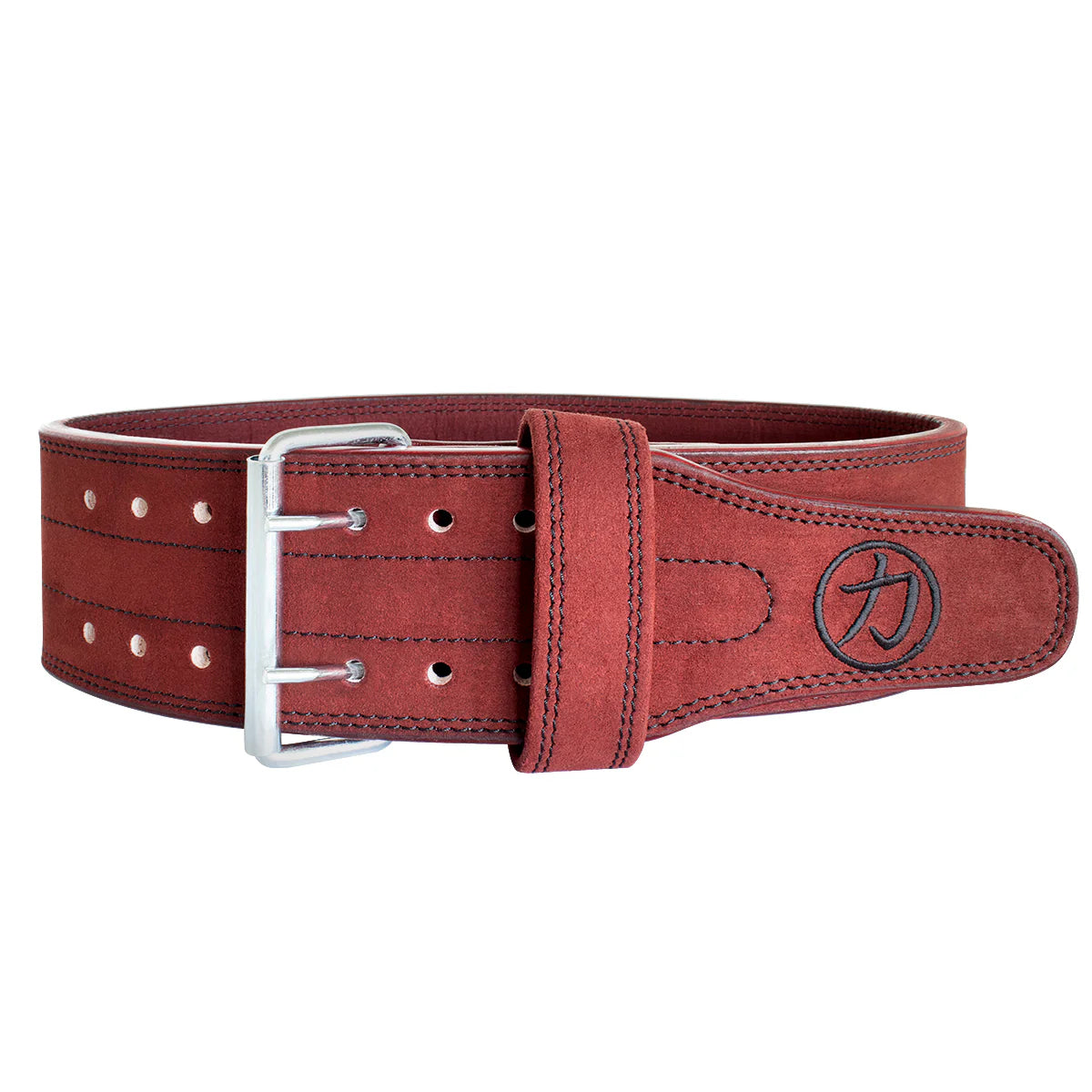 10mm Double Prong Buckle Belt - Wine Red - IPF Approved