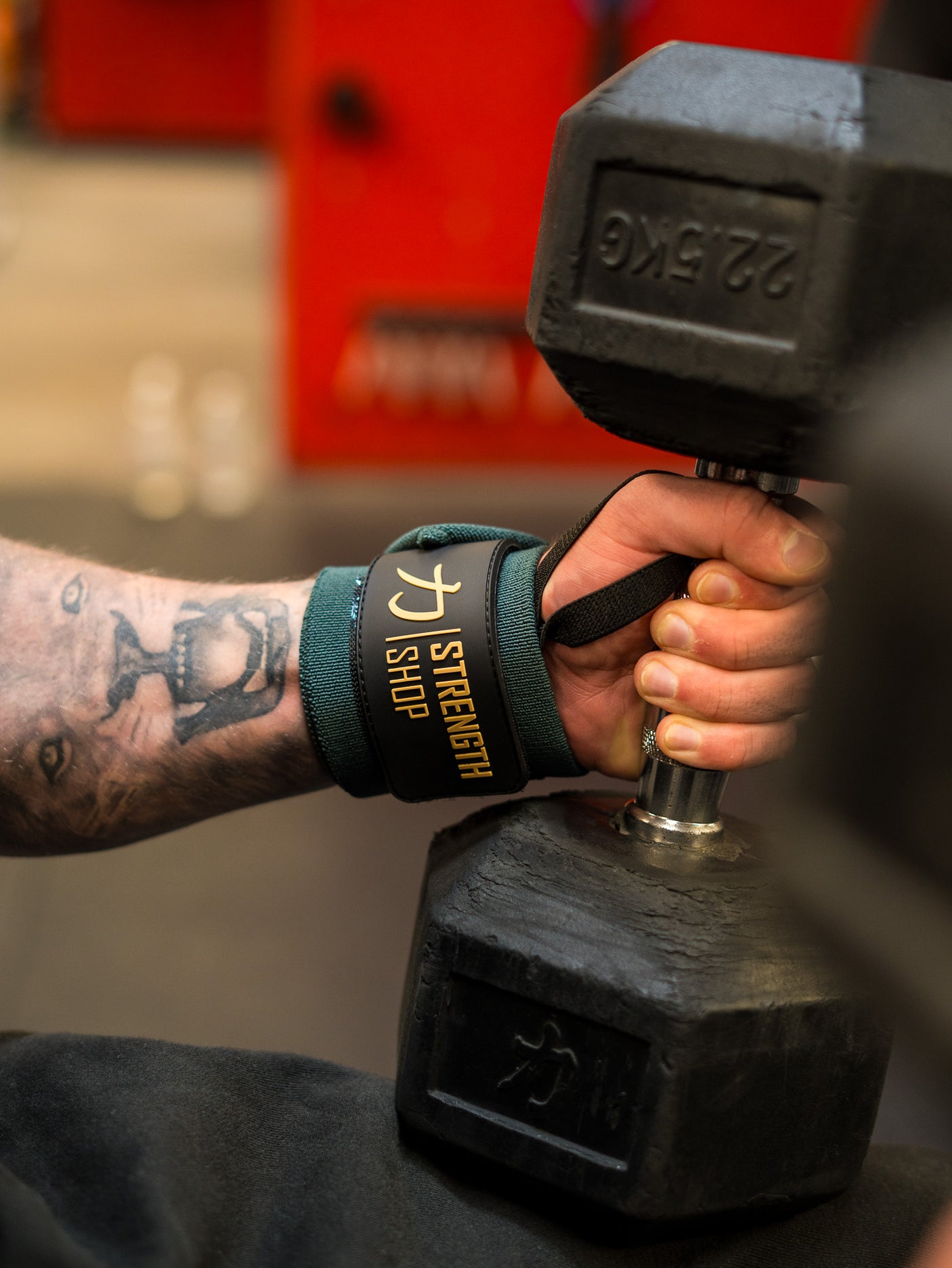 Zeus Wrist Wraps - Vintage Green - IPF Approved