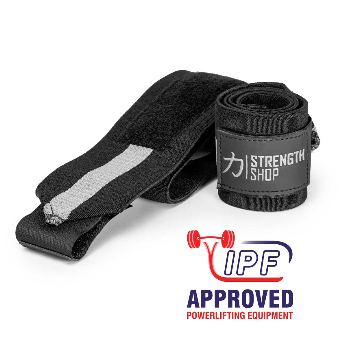 Odin Wrist Wraps - Grey/Black - IPF Approved