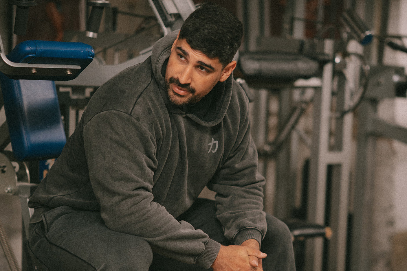 Home of Strength - Hoodie, Stone-Washed Grey