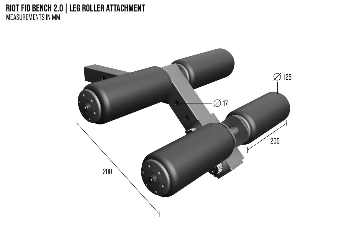 Riot FID Utility Bench 2.0 – Adjustable FID Weight Bench | Optional Leg Roller (Expected availability: November 2026)