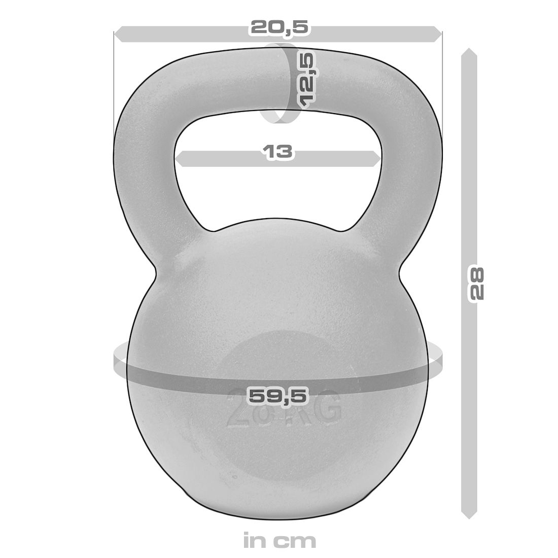 Black Powder Coated Kettlebells 4kg - 64kg
