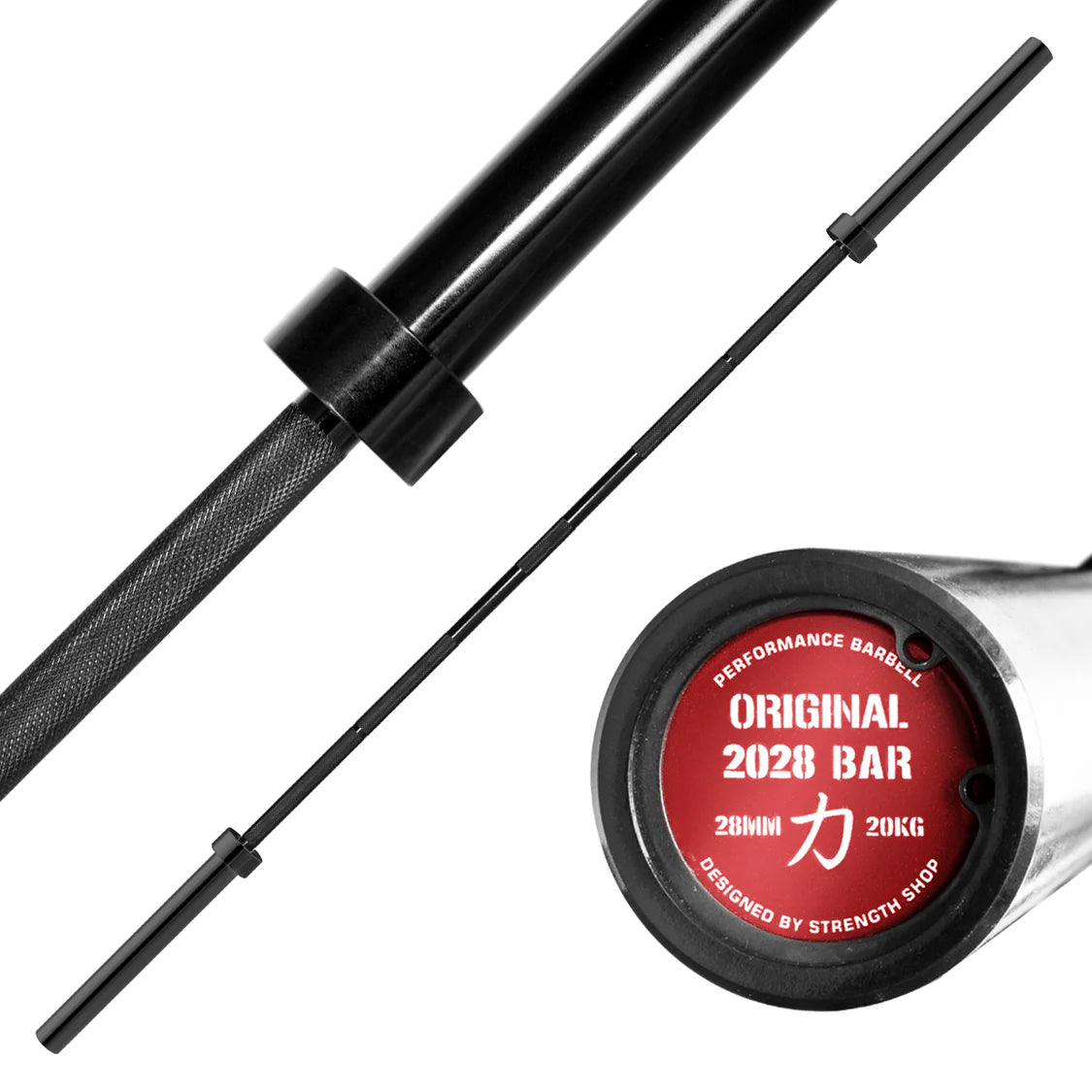 Strength Shop Original 2028 Olympic Bar Black Zinc Coated