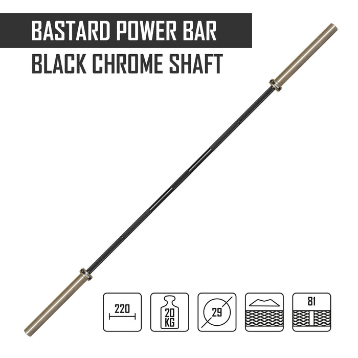 Bastard Power Bar with Black Chrome Shaft
