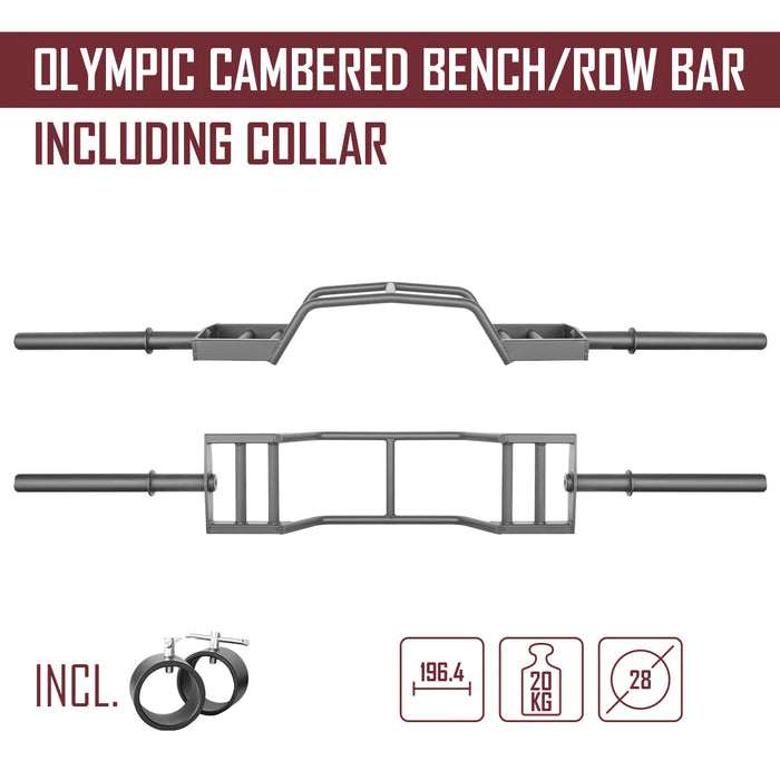 Olympic Neutral Grip Cambered Bench / Row Bar