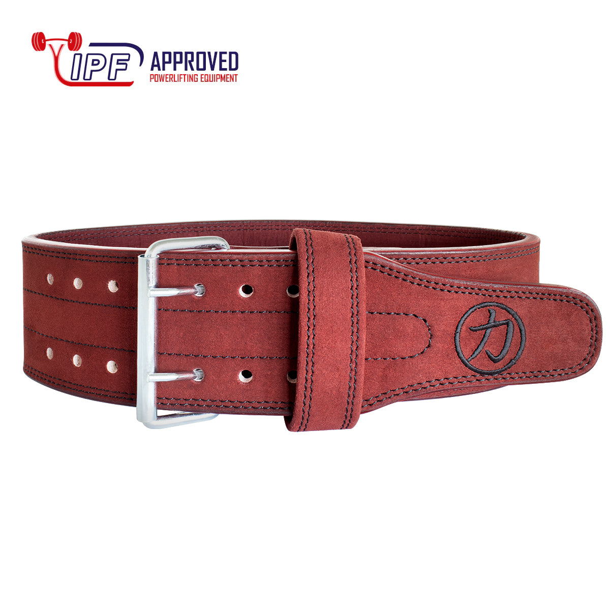 10mm Double Prong Buckle Belt - Wine Red - IPF Approved