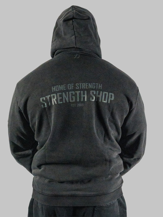 Home of Strength - Hoodie, Stone-Washed Grey