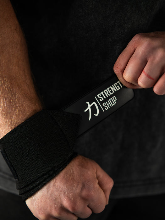 Strength Stack - Black - 13mm Lever Belt, 7mm Inferno Knee Sleeves & Zeus Wrist Wraps