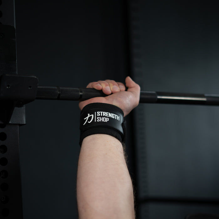 Strength Stack - Black - 13mm Lever Belt, 7mm Inferno Knee Sleeves & Zeus Wrist Wraps