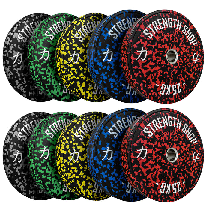 Strength Shop Fleck Rubber Bumper Plates