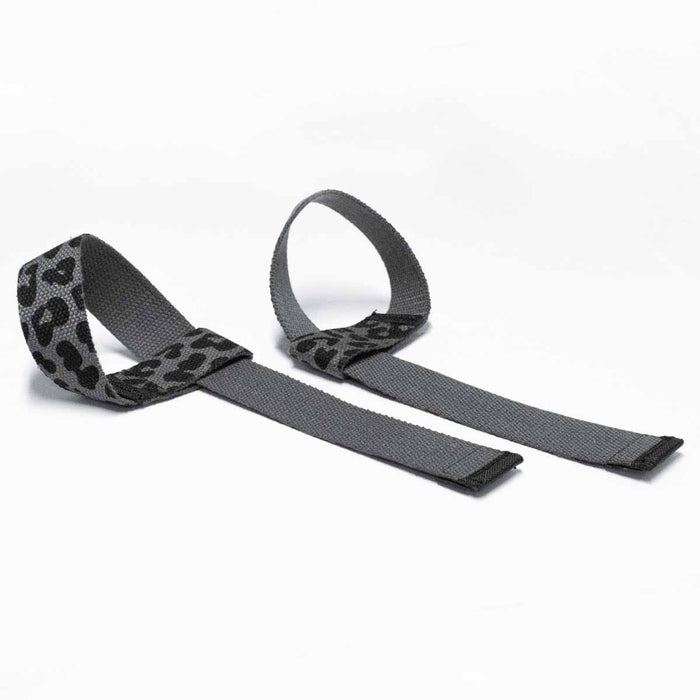 Correas De Elevación Con Estampado Leopardo - Par, 54 Cm Largo, 40 Mm Ancho, Para Levantamiento De Pesas