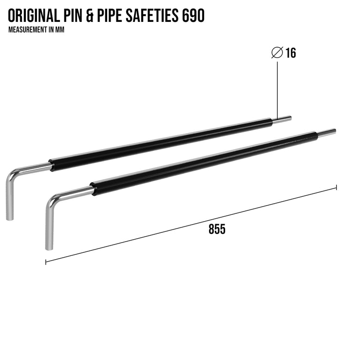Original MRR | Pin & Pipe Safeties – 690, Pair