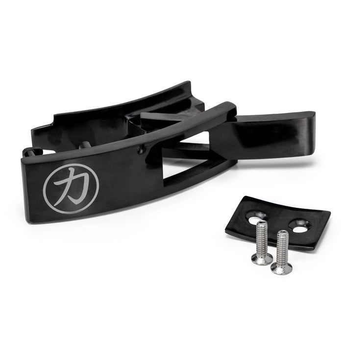 10mm Lever Belt - Embossed Logo Black - IPF Approved