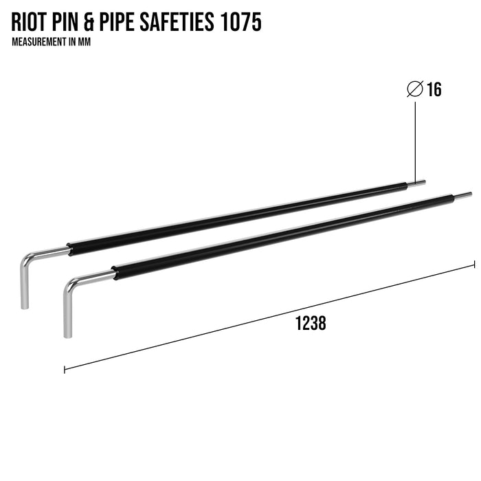 Riot MRR | Pin & Pipe Safeties – 1075, Pair