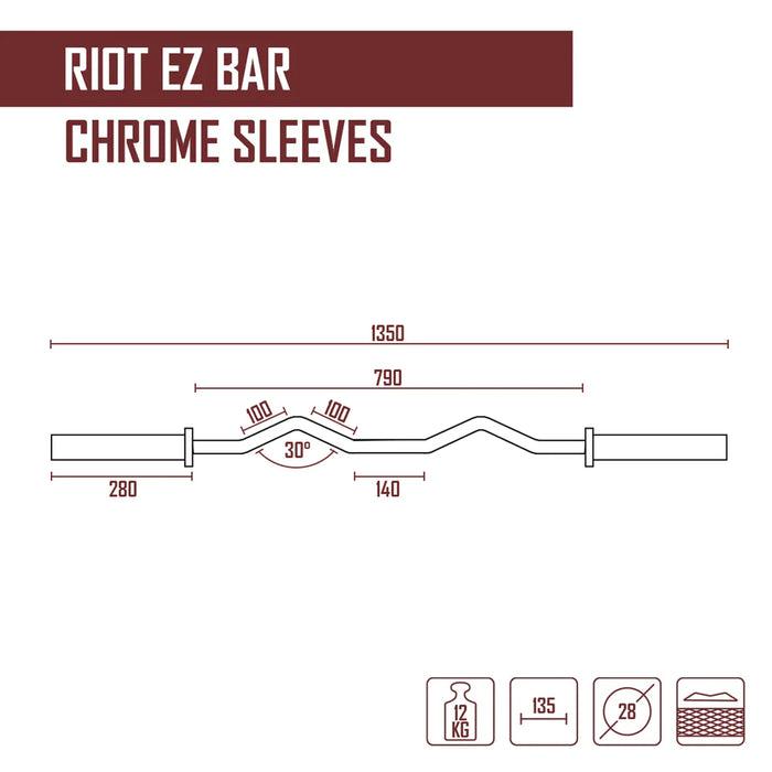 Riot EZ Olympic Curl Bar Strength Shop