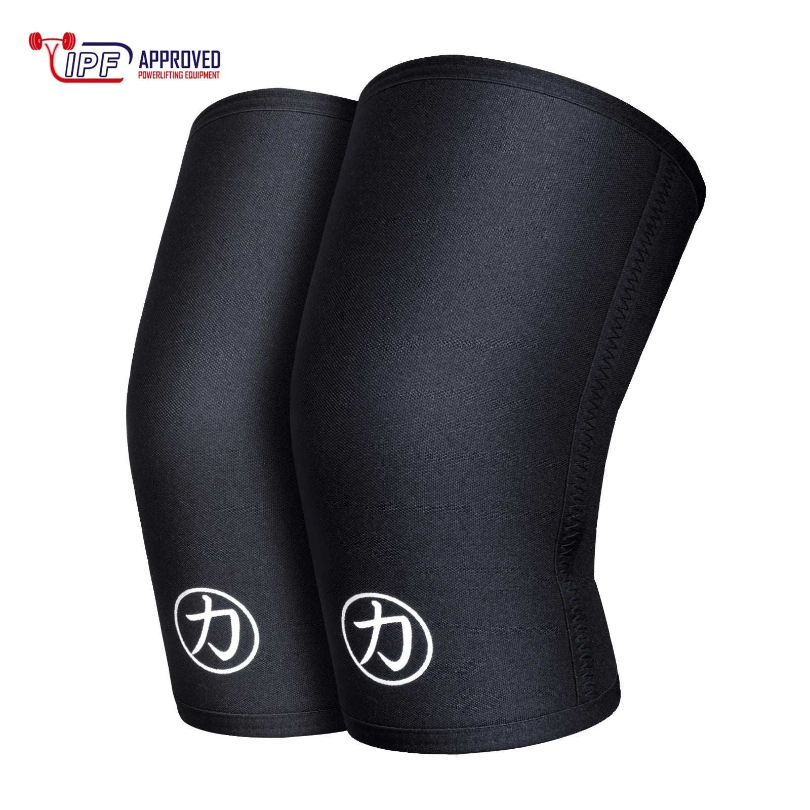 Strength Shop 7mm Inferno Neoprene Knee Sleeves - Black - IPF Approved