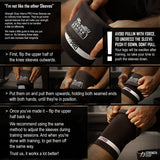 7mm Inferno PRO Knee Sleeves - Extra Stiff Neoprene - Black - IPF APPROVED - ONLY SIZE 2XS, 4XL & 5XL
