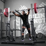 7mm Inferno PRO Knee Sleeves - Extra Stiff Neoprene - Black - IPF APPROVED - ONLY SIZE 2XS, 4XL & 5XL
