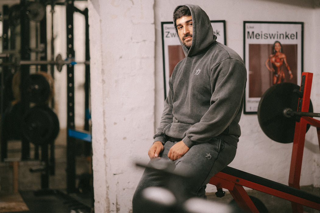 Home of Strength - Hoodie, Stone-Washed Grey