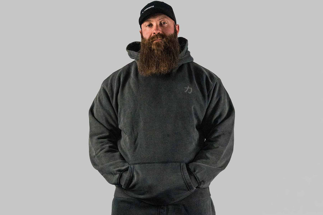 Home of Strength - Hoodie, Stone-Washed Grey