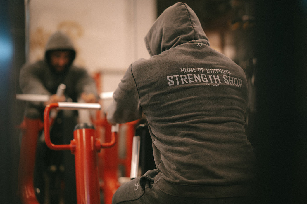 Home of Strength - Hoodie, Stone-Washed Grey