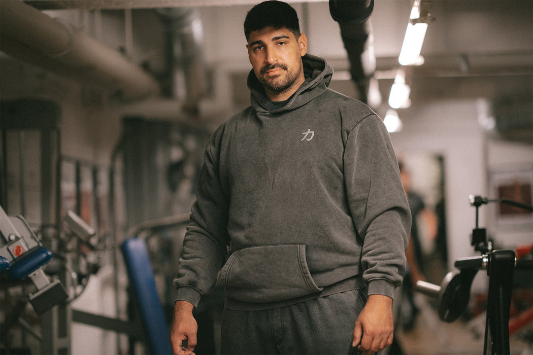 Home of Strength - Hoodie, Stone-Washed Grey