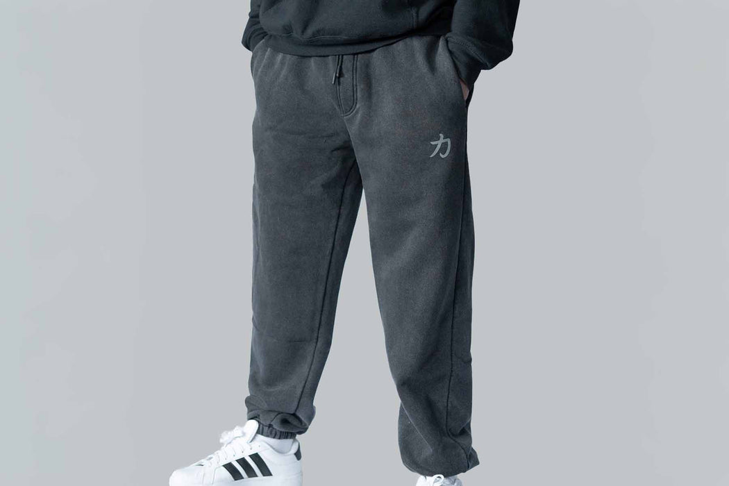 Home of Strength - Joggers, Stone-Washed Grey