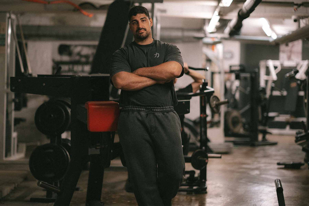 Home of Strength - Joggers, Stone-Washed Grey