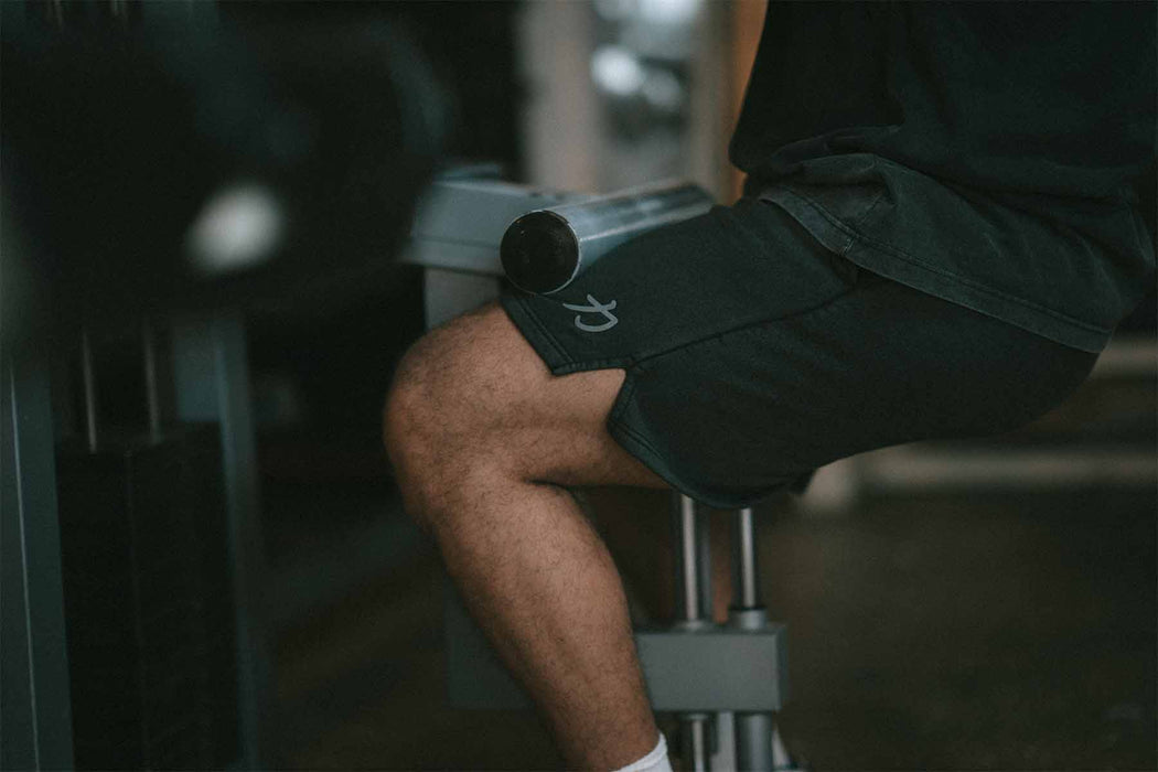 Home of Strength - Shorts, Stone-Washed Grey