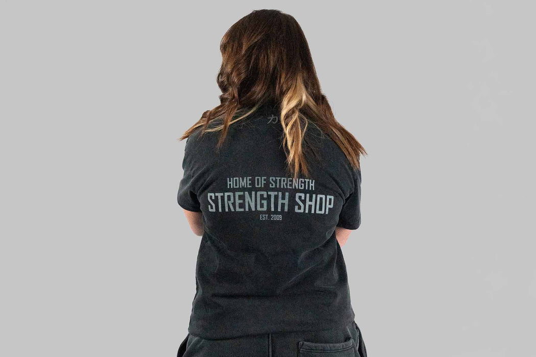 Home of Strength - T-Shirt, Stone-Washed Grey