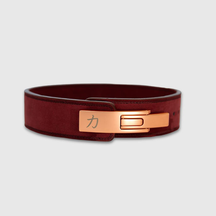 10mm Lever Belt 3" Wide - Wine Red - IPF Approved