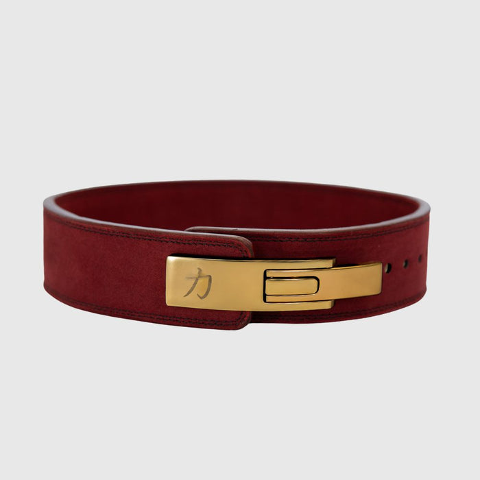 10mm Lever Belt 3" Wide - Wine Red - IPF Approved