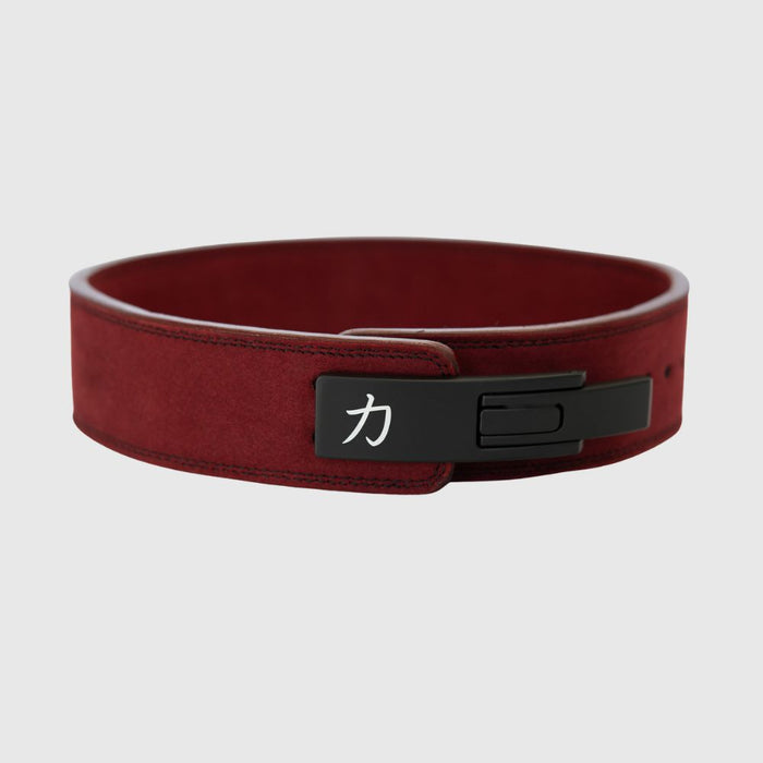 10mm Lever Belt 3" Wide - Wine Red - IPF Approved