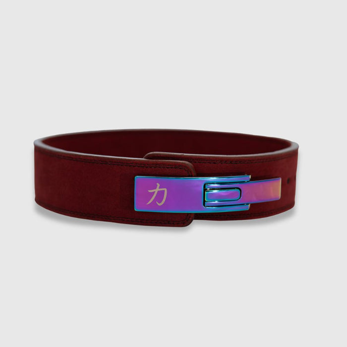 10mm Lever Belt 3" Wide - Wine Red - IPF Approved