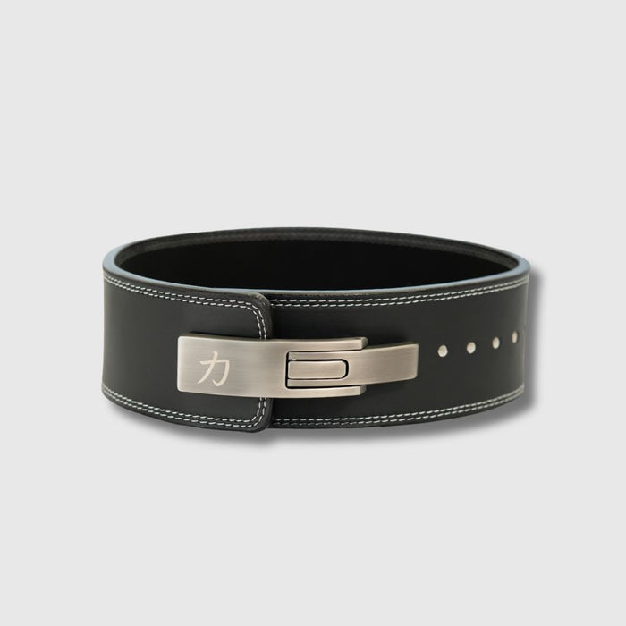 13mm Lever Belt - Embossed Logo Black - IPF Approved