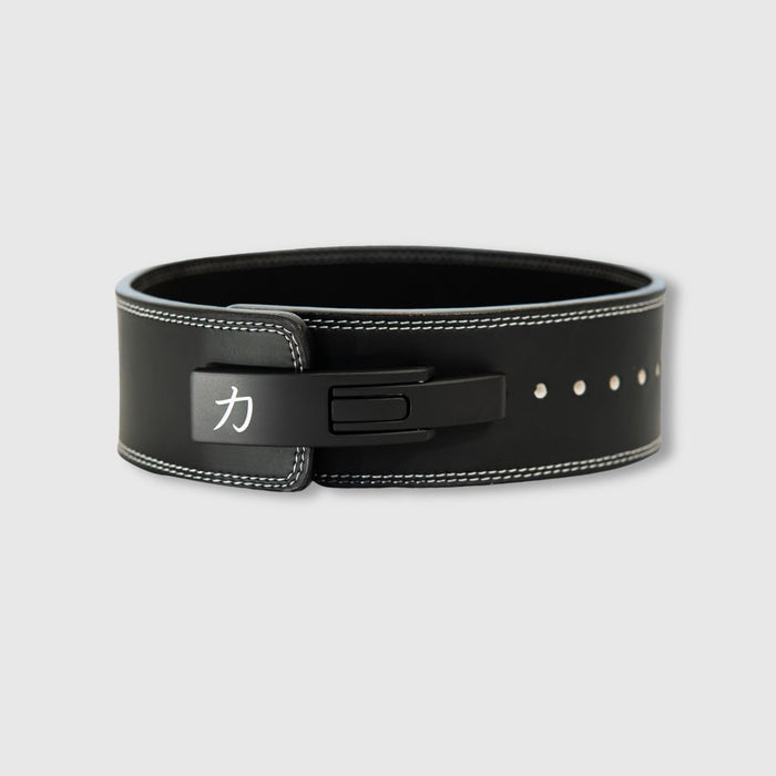 13mm Lever Belt - Embossed Logo Black - IPF Approved