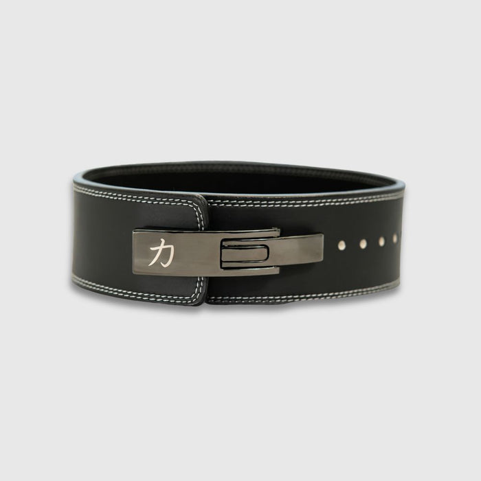 13mm Lever Belt - Embossed Logo Black - IPF Approved