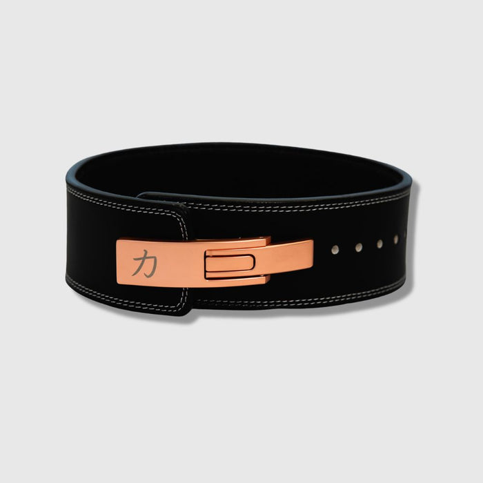 13mm Lever Belt - Embossed Logo Black - IPF Approved