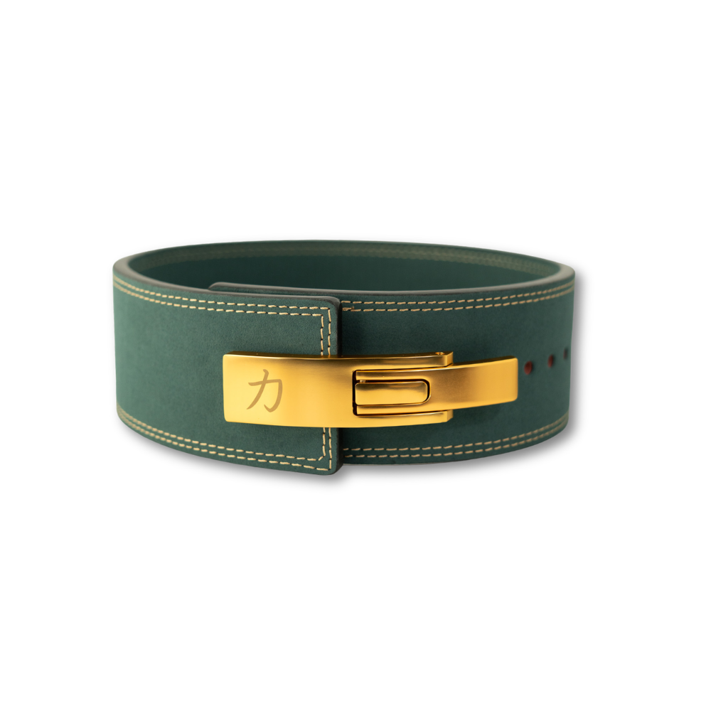 Strength Stack - Vintage Green - 10mm Lever Belt, 7mm Inferno Knee Sleeves & Zeus Wrist Wraps
