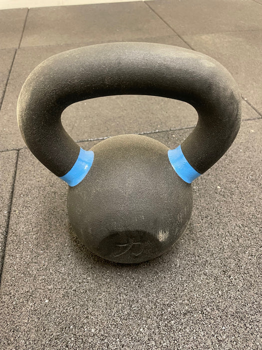 Black Powder Coated Kettlebells - 12KG - B-GRADE