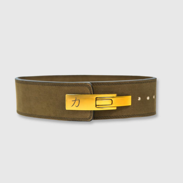 10mm Lever Belt - Khaki Green - IPF Approved