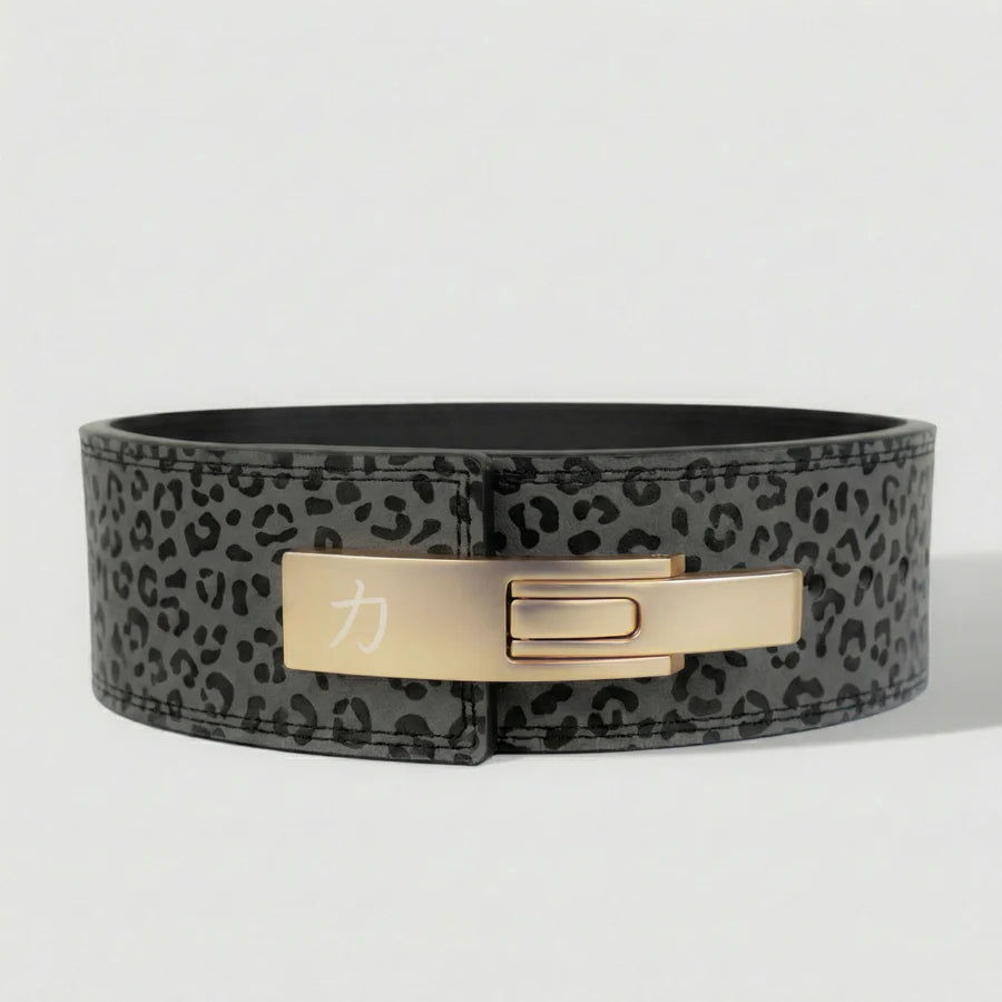 10mm Lever Belt - Dark Leopard - IPF Approved