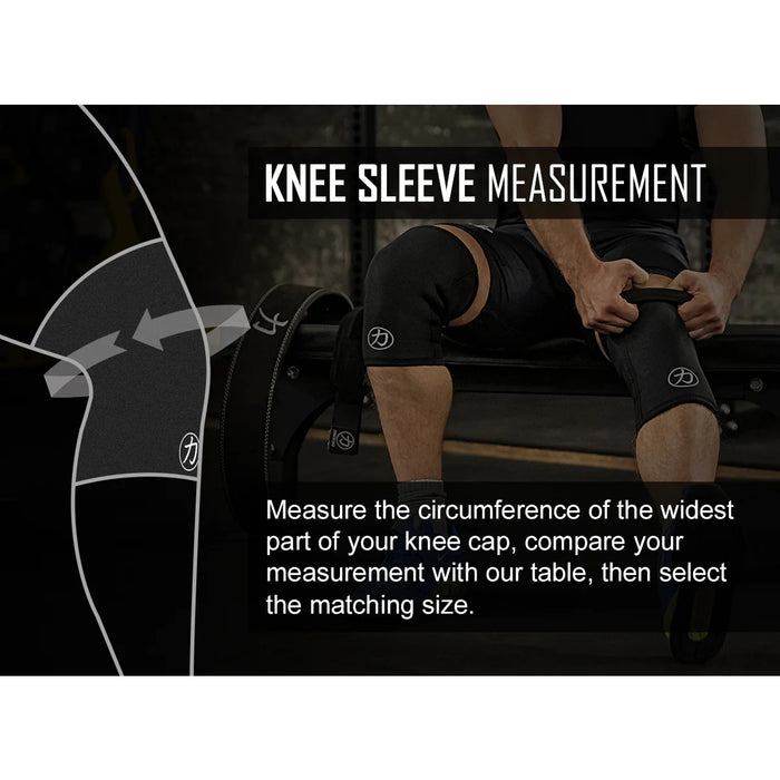 7mm Inferno Neoprene Knee Sleeves - Black - IPF Approved (Pair)