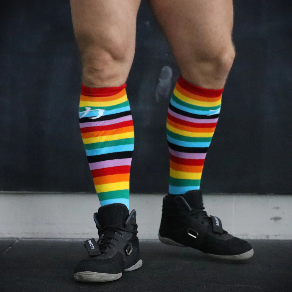 Rainbow Deadlift/Weightlifting Socks