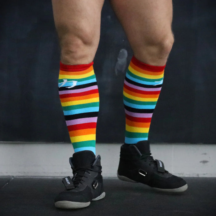 Rainbow Deadlift/Weightlifting Socks