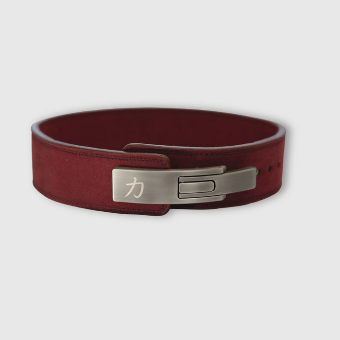 10mm Lever Belt 3" Wide - Wine Red - IPF Approved
