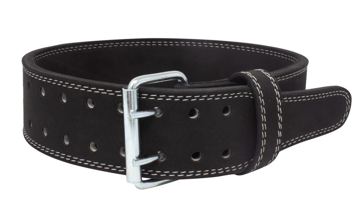 Wide double-buckle belt