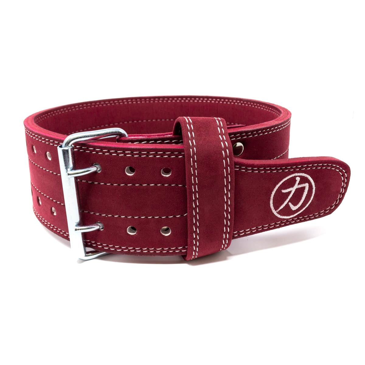 10mm Double Prong Buckle Belt - Wine Red - IPF Approved