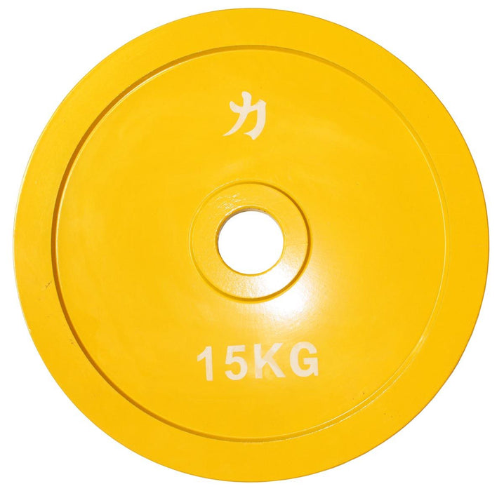 Olympic Extra Thin Competition Style Steel Plates 15kg - Coloured